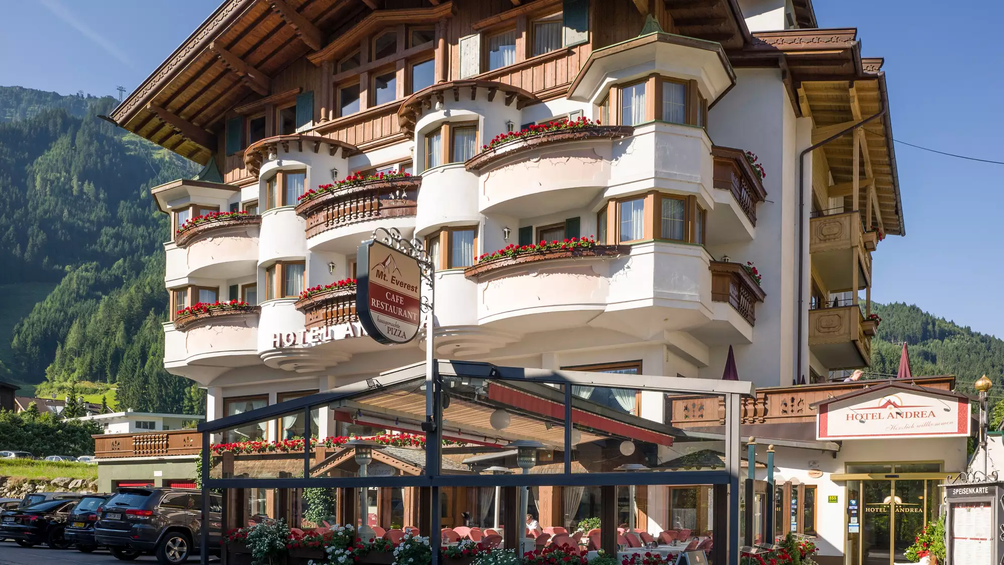 Hotel mit Terrasse in Mayrhofen 