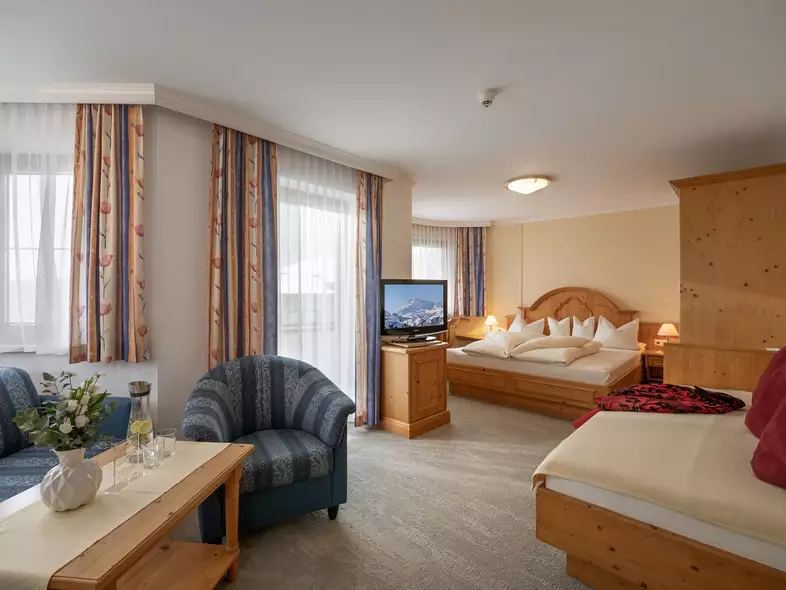Geräumige Suite Zillertal mit einem dritten Bett