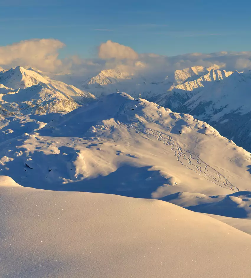 Winterliche Landschaft im Zillertal