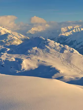 Winterliche Landschaft im Zillertal